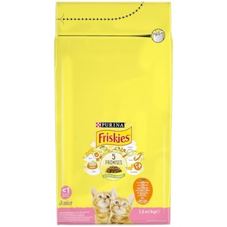 Friskies | Hrana uscata pentru pisici Junior, cu pui si legume 1.5kg