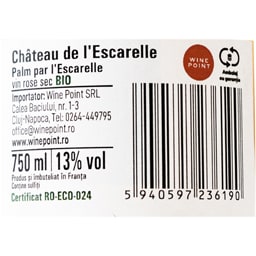 Palm | Vin roze sec bio 0.75L