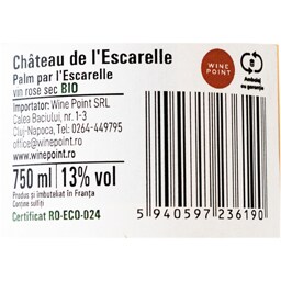 Palm | Vin roze sec bio 0.75L