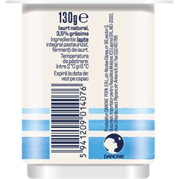 Danone | Iaurt natural 3.5% grasime 130g
