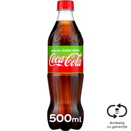 Coca-Cola | Bautura racoritoare carbogazoasa cu gust de lamaie verde 0.5L