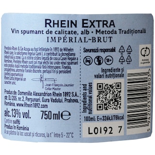 Rhein | Vin spumant Extra Imperial Brut 0.75L