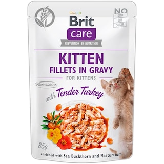 Brit Care | Hrana umeda pentru pisici file de curcan in sos 85g