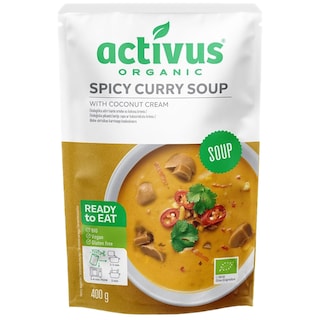 Activus | Supa picanta curry cu crema de cocos 400g