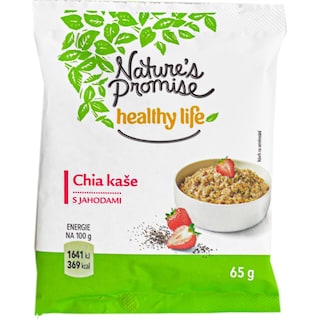 Nature's Promise Healthy Life | Amestec cu ovaz, chia si capsuni 65g