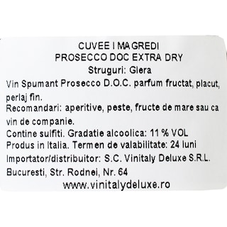 Valdo | Vin spumant Prosecco Extra Dry 0.75L