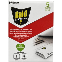 Raid | Capcane cu lipici pentru gandacii de bucatarie, 5 buc