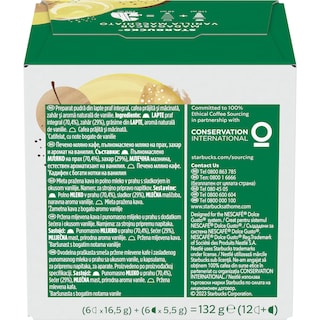 Starbucks | Cafea Macchiato Madagascar Vanilla, 12 capsule