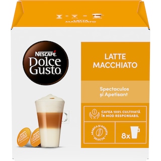Nescafe | Dolce Gusto | Cafea Latte Macchiato, 8 bauturi