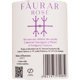 Faurar | Vin roze sec Cabernet Sauvignon si Merlot 0.75L