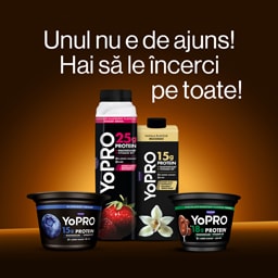 YoPRO | Iaurt de baut cu aroma de vanilie si biscuiti, 0,5% grasime 300g