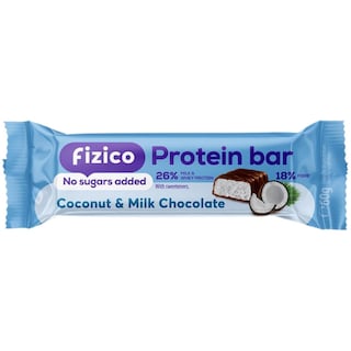 Fizico | Baton proteic cu cocos si ciocolata 60g