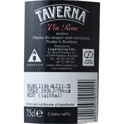 Taverna | Vin rosu demisec 0.75L