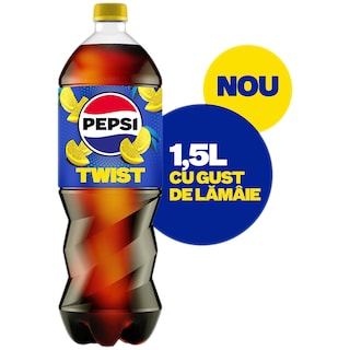 Pepsi | Bautura racoritoare carbogazoasa cu suc de lamaie 1.5L