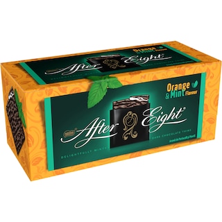 After Eight | Praline cu ciocolata cu crema de menta si portocala 200g