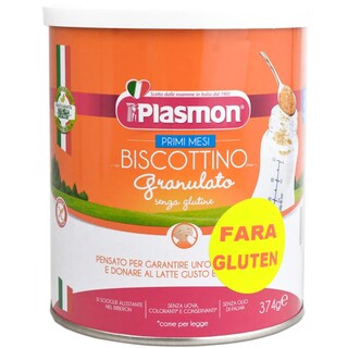Plasmon | Biscuiti granulati fara gluten, +4 luni, 374g