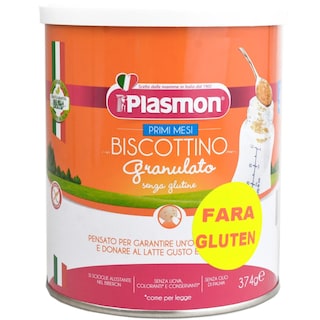 Plasmon | Biscuiti granulati fara gluten, +4 luni, 374g