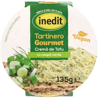 Inedit | Tartinero Gourmet | Crema de tofu cu ceapa verde 135g
