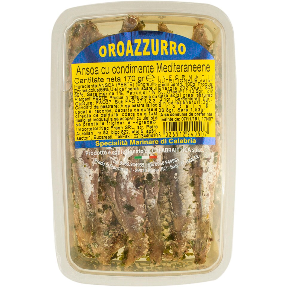 Oroazzurro | Ansoa mediterranea 170g | Mega-image