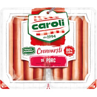 Caroli | Crenvursti de porc extra 280g