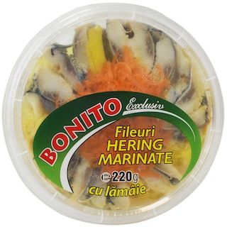 Fileuri de hering marinat cu lamaie 220g