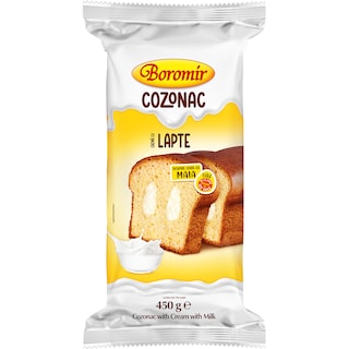 Cozonac cu crema cu lapte 450g