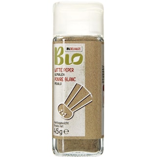 Delhaize Bio | Piper alb macinat bio 45g
