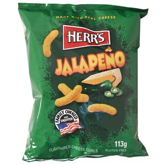 Herr's | Snacks cu aroma de branza si jalapeno 113g