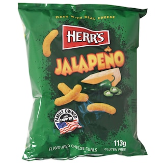 Herr's | Snacks cu aroma de branza si jalapeno 113g