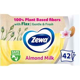 Zewa | Hartie igienica umeda Almond Milk, 42 bucati