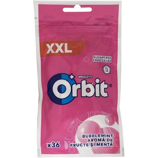Orbit | Guma de mestecat fara zahar cu indulcitori si arome de fructe si menta 50g