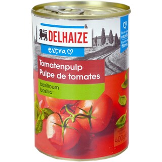 Delhaize | Pulpa rosii cu busuioc 400g