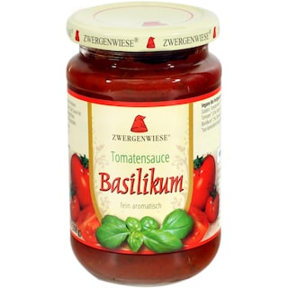 Zwergenwiese | Sos de rosii cu busuioc bio Basilikum 350g