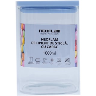 Neoflam | Recipient de sticla cu capac, 1000ml