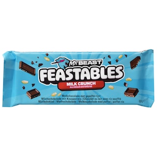 Mr Beast | Feastables | Ciocolata cu lapte si orez crocant 60g
