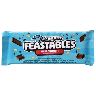Mr Beast | Feastables | Ciocolata cu lapte si orez crocant 60g