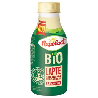 Napolact Bio | Lapte 3.8% grasime 330ml