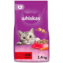 Whiskas | Hrana uscata cu vita 1.4kg