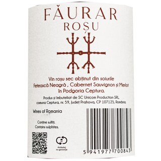Faurar | Vin rosu sec  0.75L
