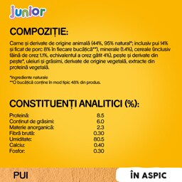 Pedigree | Hrana completa pentru catei Junior cu pui si orez 100g