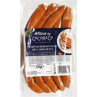 Cocorico | Carnati semiafumati din carne de pui 250g
