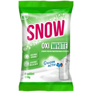 Snow | Detergent pudra pentru indepartarea petelor White Bright 120g