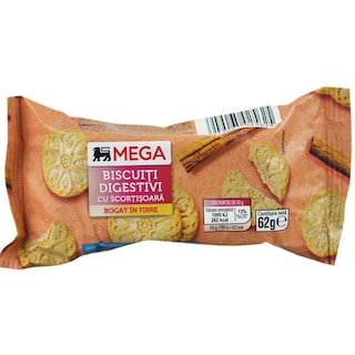 MEGA | Biscuiti digestivi cu scortisoara 62g