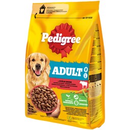 Pedigree | Hrana uscata completa cu vita si legume pentru caini adulti 3kg
