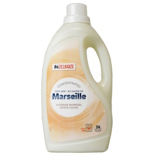 Delhaize | Detergent lichid concentrat cu  sapun de Marsilia, 36 de spalari 1.98L