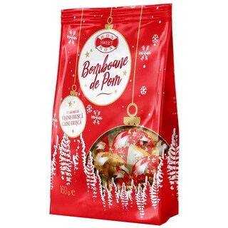 Bon Sweet Bon | Bomboane pentru pom, fondant cu aroma de visine si caise, cu glazura de cacao 160g