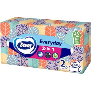 Zewa | Servetele faciale Everyday, 2 straturi, 100 bucati