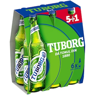 Tuborg | Bere lager 5+1 x 0.33L