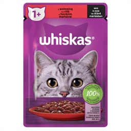 Whiskas | Hrana umeda pentru pisici cu vita in sos 85g