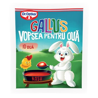 Dr. Oetker | Gallus | Vopsea rosie, 10 oua,